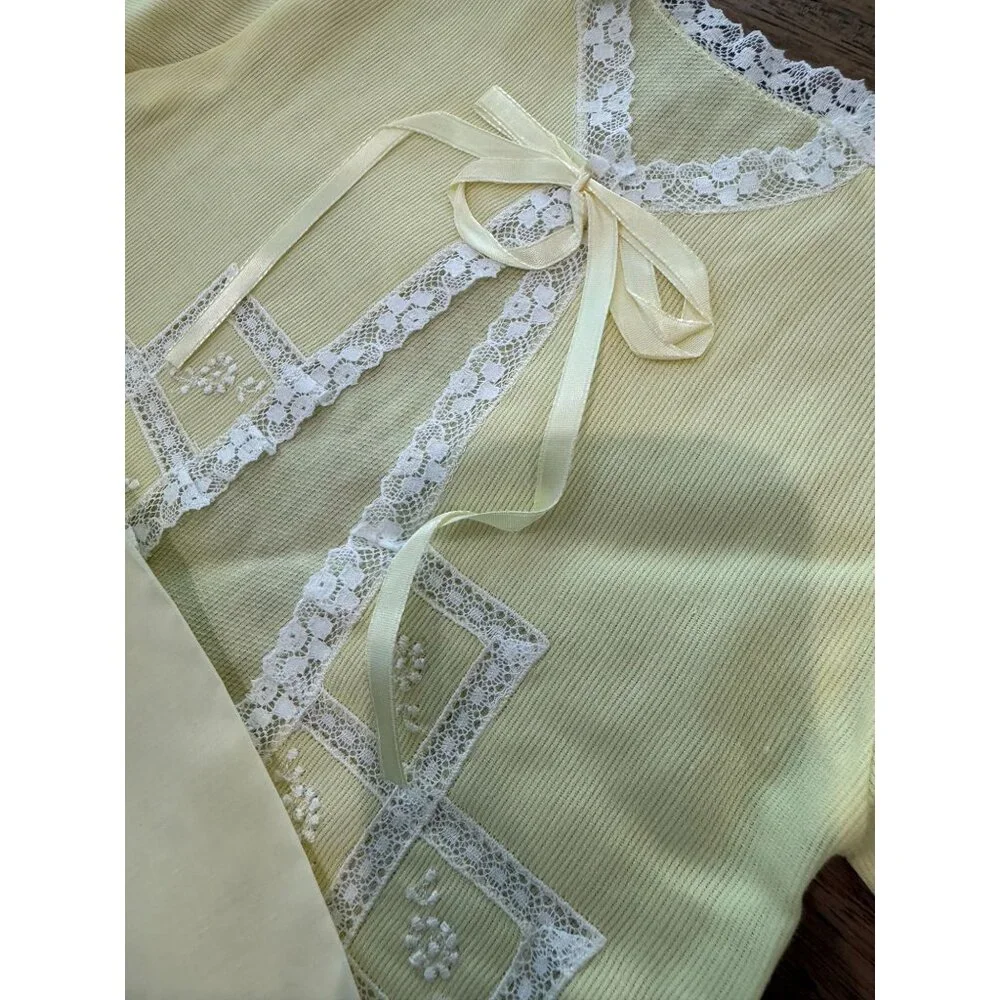 Vintage 70's Handmade Baby Christening Jacket/top w/ blanket.